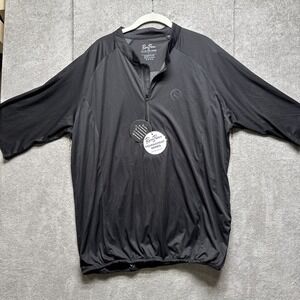 Rusty Putter‎ Golf Wind Breaker Upf 50 Tournament Series Men's Black Shirt Large